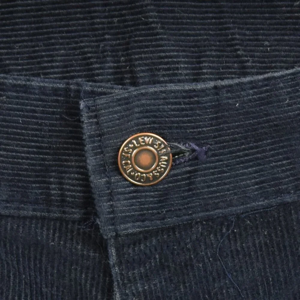Vintage 70s Levi's Corduroy High Waist Wide Leg Pants Jeans - 27 - Picture 9 of 9